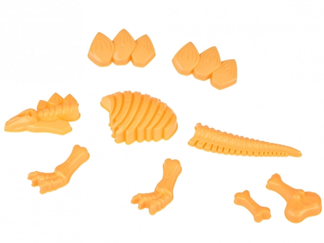 Set van dinosaurus zandvormen met emmer