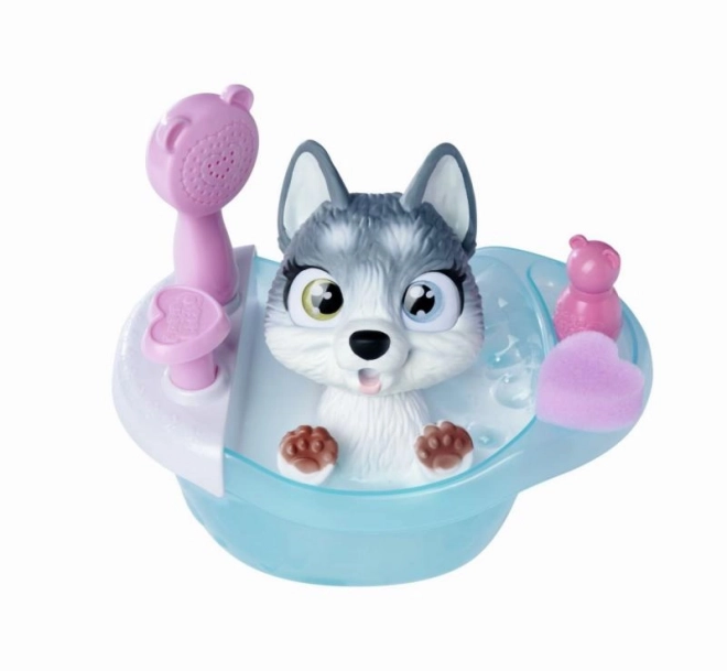 Husky Hondje Pamper Petz in bad