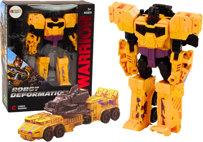 Transformerende robotische tank 2-in-1 X-Warrior geel