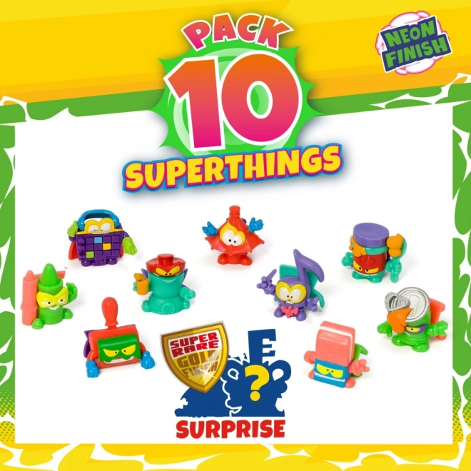 Verzamelbare figuur SuperThings NeonPower - set van 10 stuks