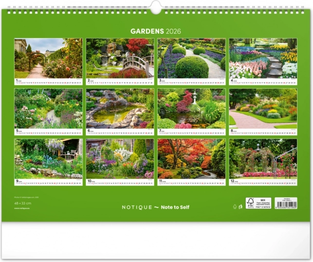 Wandkalender Tuinen 2026