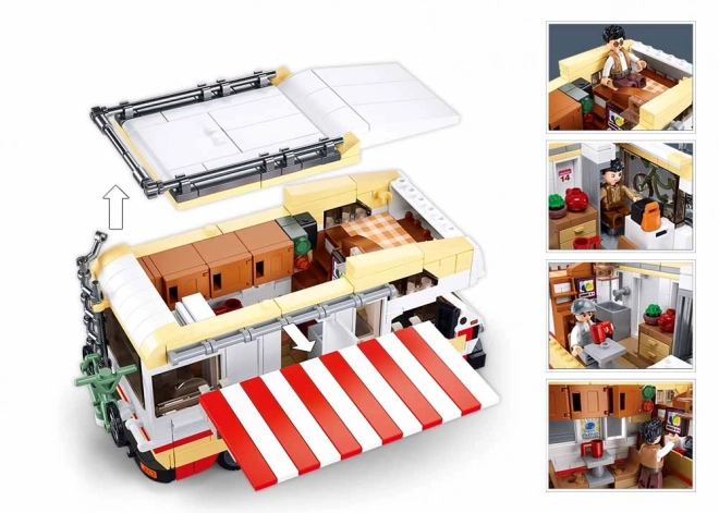 Sluban Camperwagen op schaal 1:35