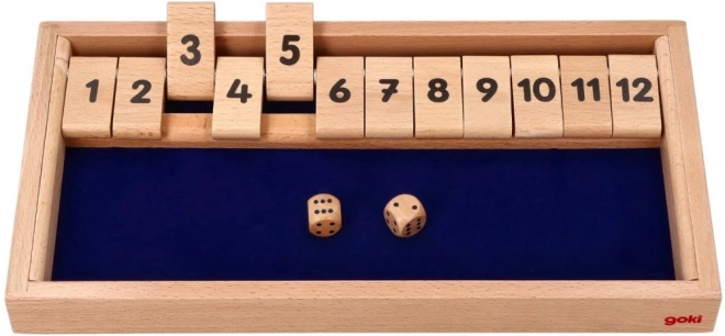 Goki Shut the box tafelspel voor 2 spelers