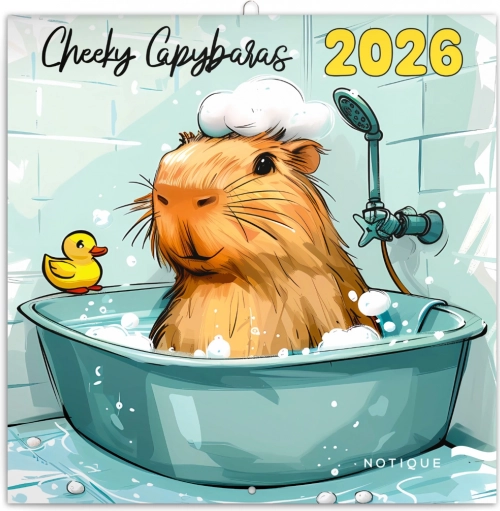 Notitiekalender Speelse Capibara’s 2026