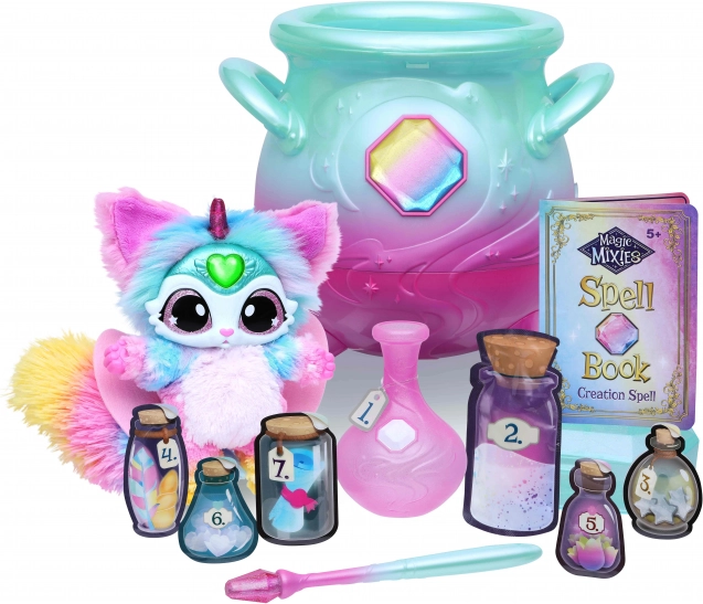 Magische ketel met mist en interactieve knuffel MY MAGIC MIXIES – regenboog