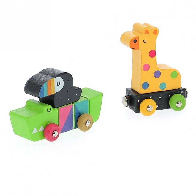 Vilac Veelkleurige Dieren Trein Andy Westface