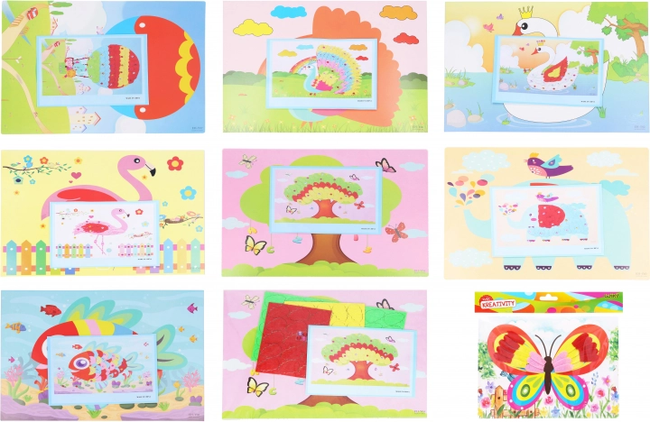 Creatieve set met steentjes 20 × 26 cm