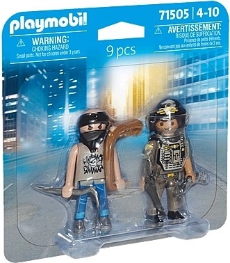 PLAYMOBIL Duo Pack Speciale eenheid en bandiet figuren set