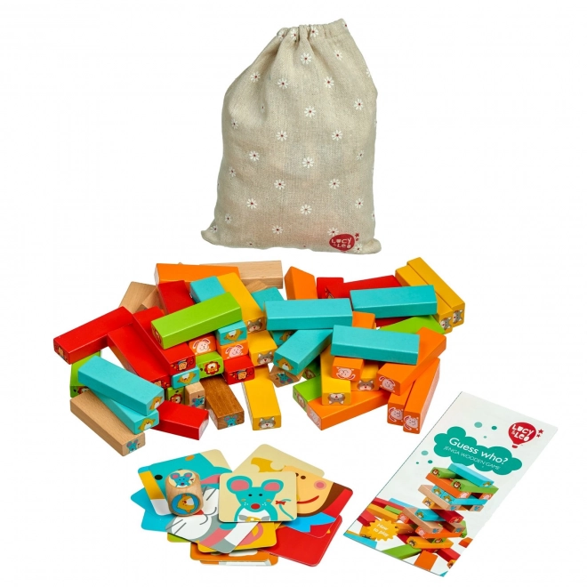 Lucy & Leo 'Raad, wie' - houten kinderspel Jenga