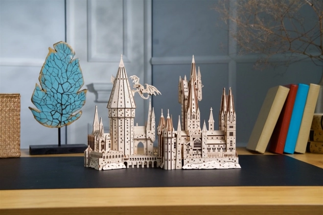 Ugears 3D houten mechanische puzzel Kasteel Zweinstein, Harry Potter
