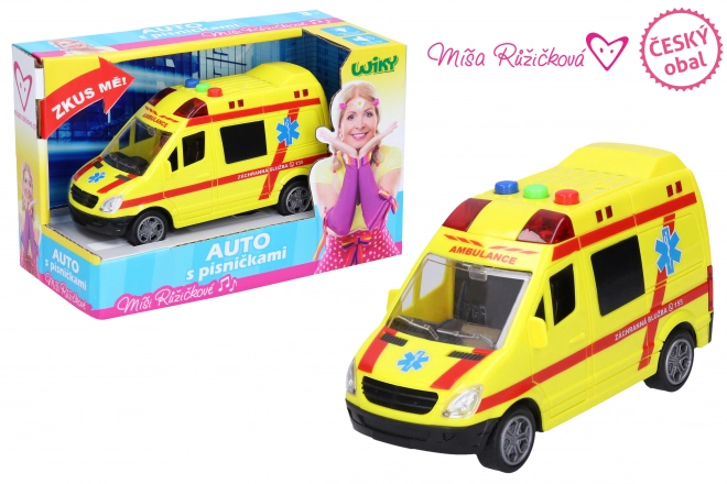 Ambulance met effecten 14,5 cm - Míša Růžičková - spreekt Tsjechisch, Tsjechische verpakking