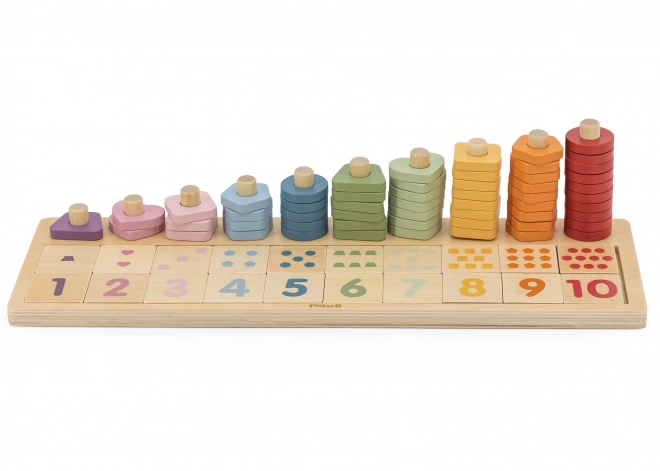 Houten telraam en sorteerspeelgoed Montessori van PolarB