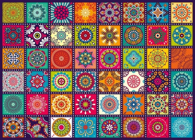Puzzel Vierkanten met ornamenten 1000 stukjes CHERRY PAZZI
