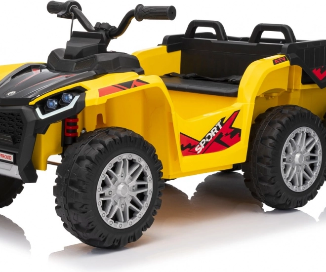 Gele sportieve kinderquad TX ATV