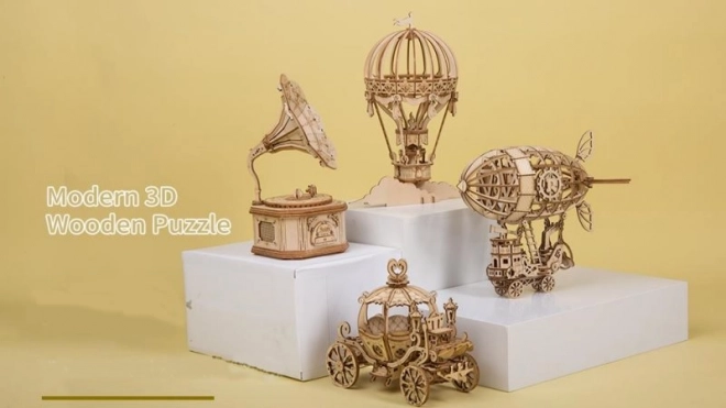 Luchtschip - 3D houten puzzel