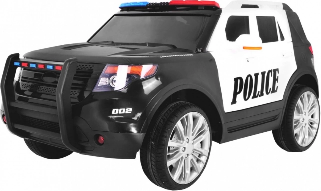 Elektrische politie-SUV voor kinderen met zwaailichten, sirene en afstandsbediening