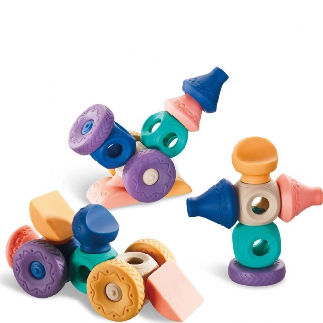 Woopie sensorische bouwblokjes voor kinderen 13 stuks