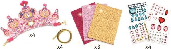 DJECO Glanzende kroon voor prinsessen DIY set