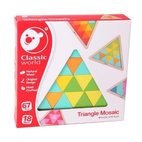 CLASSIC WORLD Houten mozaïek Driehoek