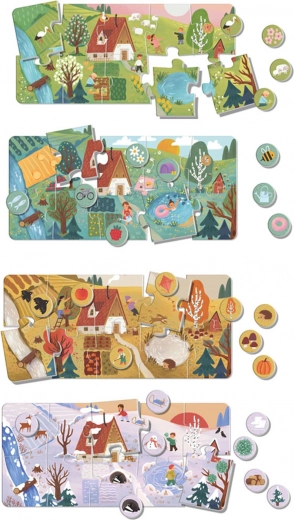 Vier prachtige seizoensscènes