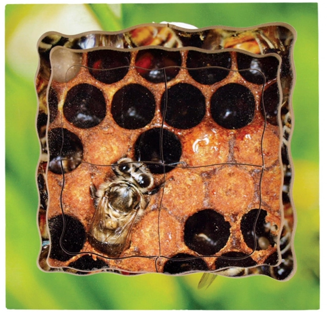 Just Jigsaws 600 Bij – houten gelaagde puzzel