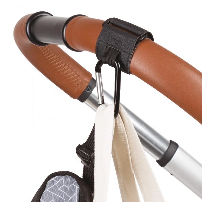 Multifunctionele band met haak 2 stuks, Zwart
