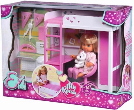 Evi Love mijn kamer – hoogslaper met bureau en accessoires