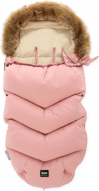 Winter voetenzak Fluffy, Oud Roze