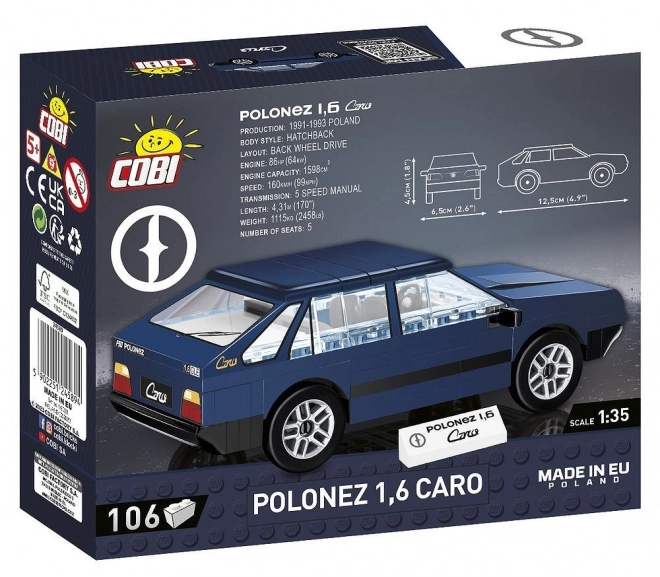 Polonez Caro model met blokjes 1:35 van COBI