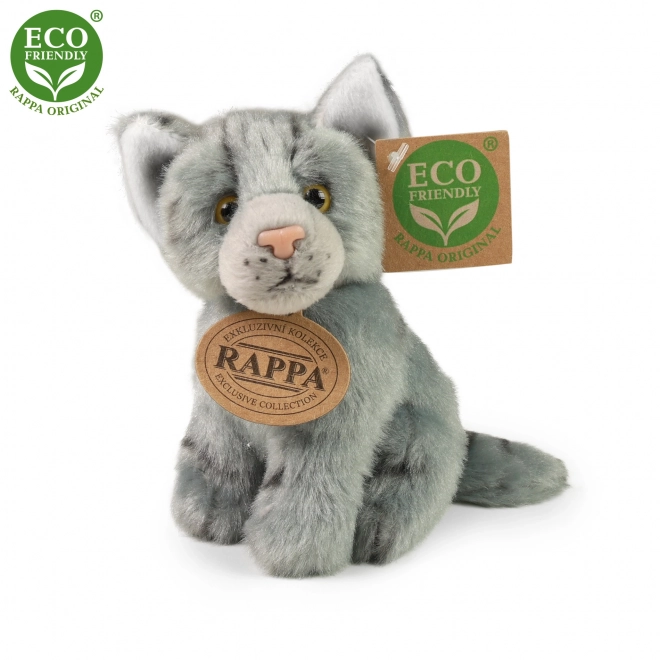 Pluchen kat 14 cm zittend ECO-VRIENDELIJK
