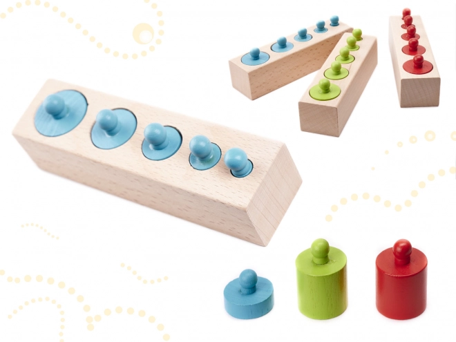 Houten Montessori kleurig balansblok