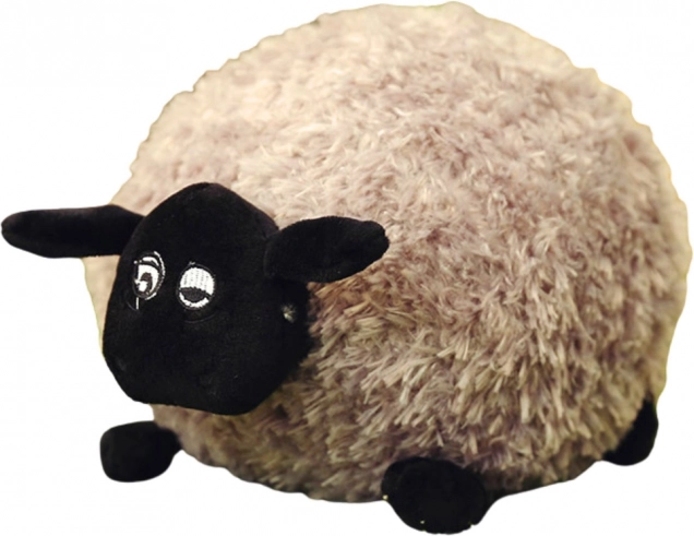 Pluchen speelgoed schaap lichtbruin met krullende wol 20 cm