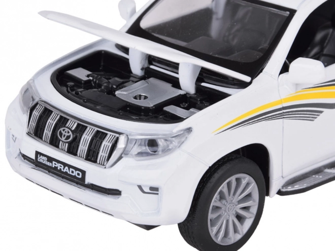 Metalen model Toyota Land Cruiser Prado met effecten