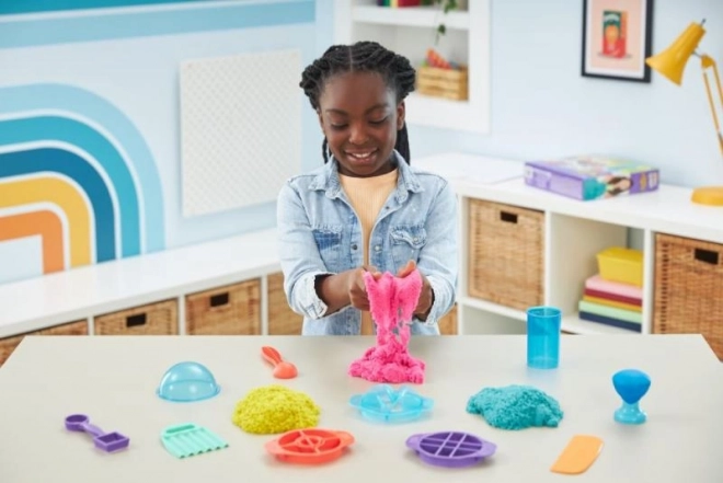 Kinetisch zand ultieme zandset met gereedschap