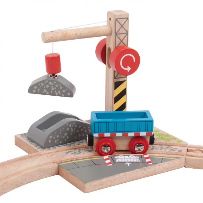 Bigjigs Rail Kraan met Grind