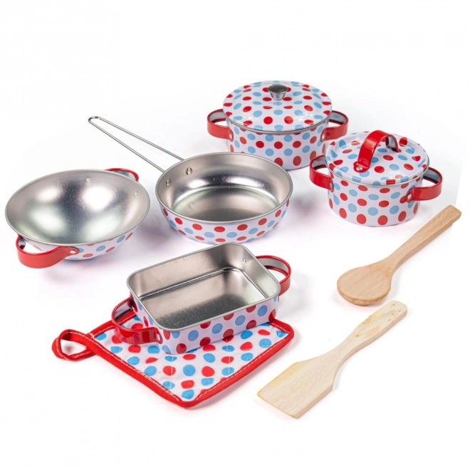 Bigjigs Toys Servieset met stippen