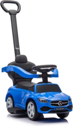 Loopfiets met duwstang Mercedes 3-in-1 Blauw
