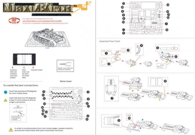 METAL EARTH 3D-puzzel Tank Chi - ha