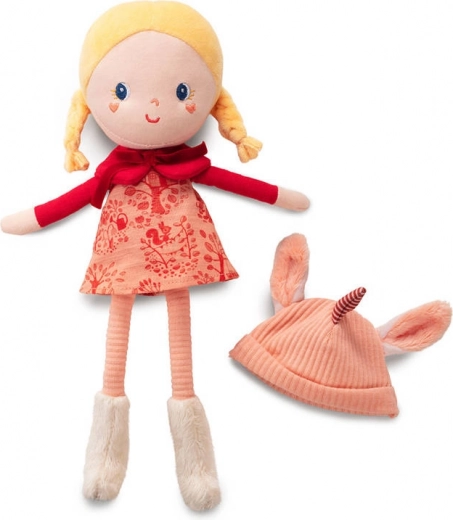 Afneembare muts met oortjes en hoorn