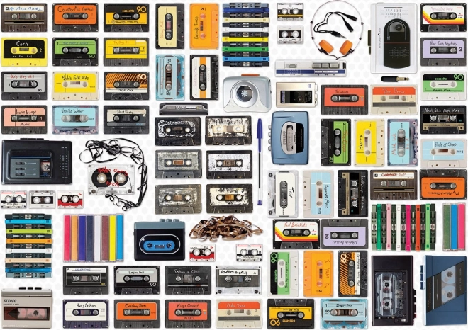 Eurographics puzzel Cassettespeler 550 stukjes in een blik