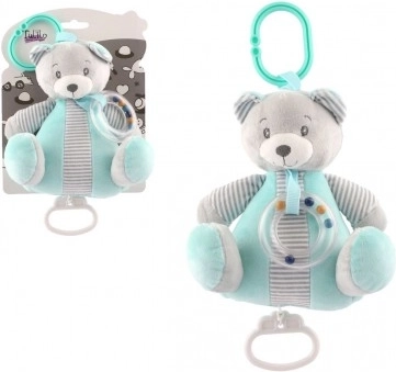 Opwindbare pluchen teddybeer met rustgevende melodie