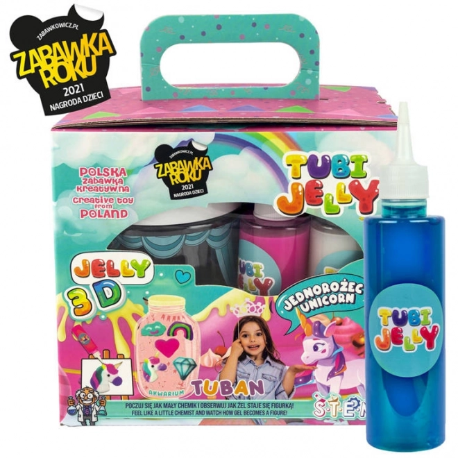 Tuban creatieve set Tubi Jelly met aquarium Eenhoorn