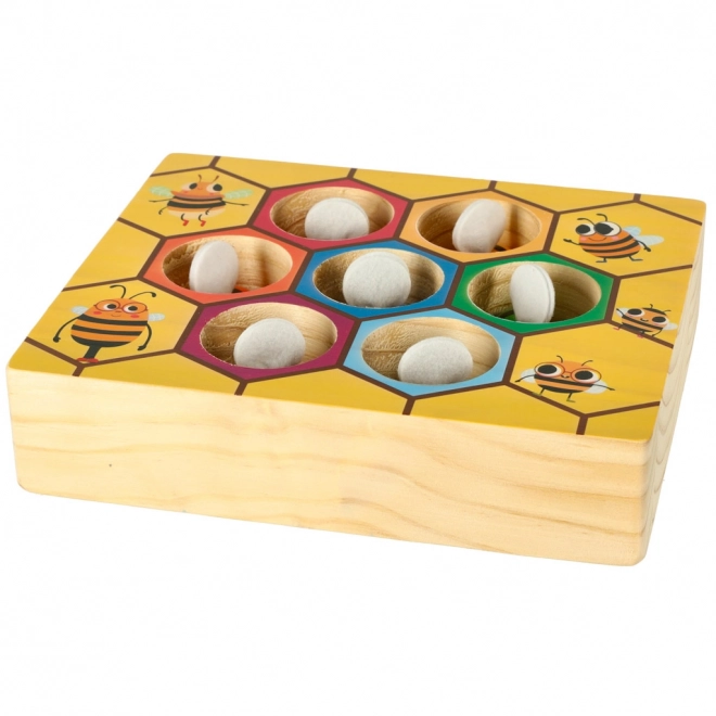 Educatief Montessori spel voor kleurtjes leren - bijtjes