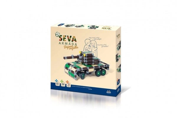 Bouwdoos SEVA LEGEREER Voertuigen van plastic 436 stuks in doos 35x33x5cm