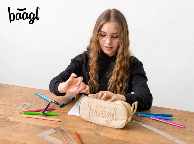 Studenten etui Beige