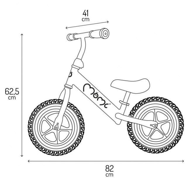 Loopfiets MoMi FLEET groen