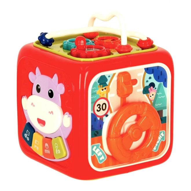 Interactieve educatieve kubus 6-in-1 Bibi-inn roze