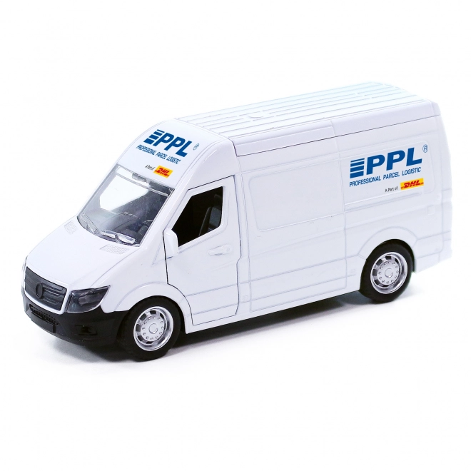 Metalen auto PPL met te openen deuren 14 cm