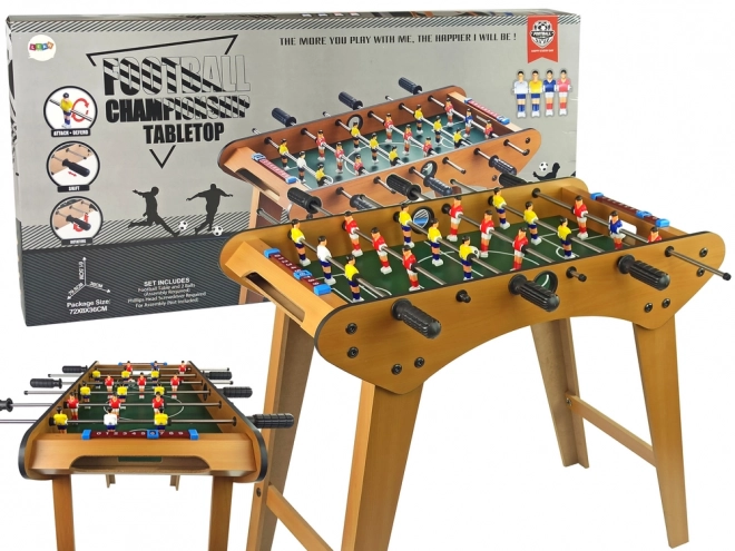 Grote houten voetbaltafel Houten spel Tafelvoetbal