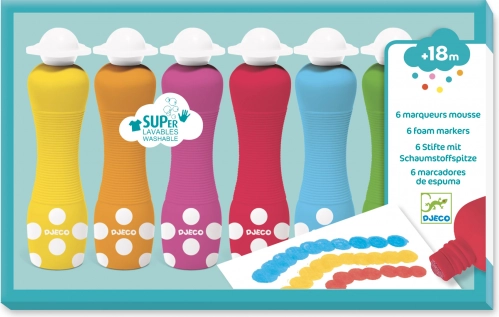 Djeco schuimverf met sponsapplicator voor kinderen